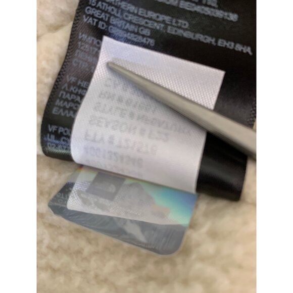 The North Face women’s work jacket  Fleece-Lined NF0A7URY Size L tan EUC 7351 - Picture 13 of 15